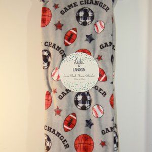 Boy’s favorite, baseball and basketball blanket